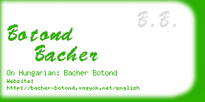 botond bacher business card